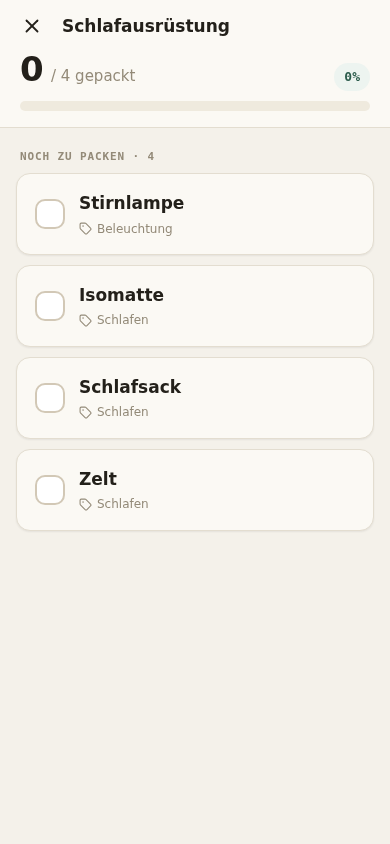 Pack-Ansicht